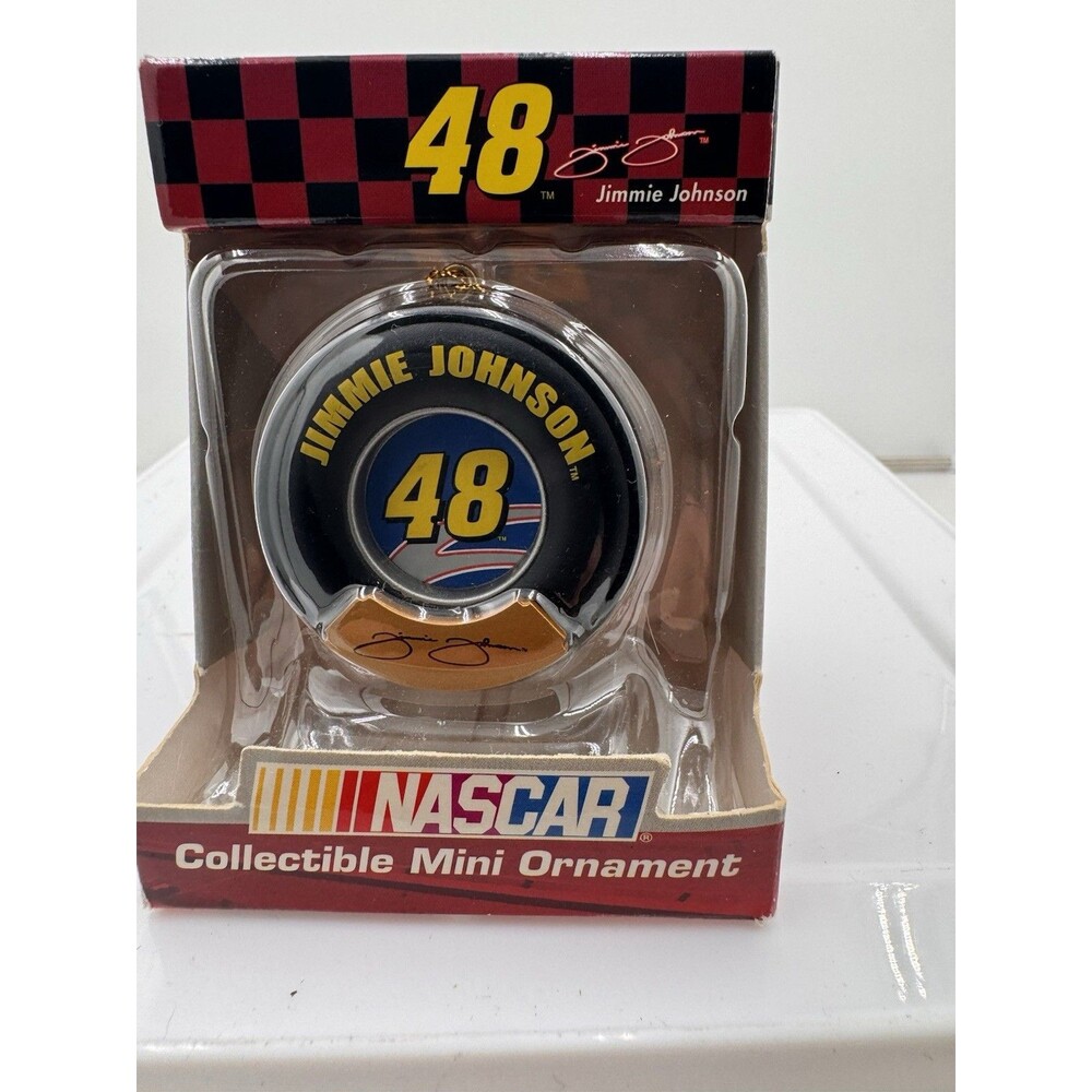 Nascar #48 Jimmie Johnson Mini Christmas Ornament Trevco 2004 Collectible